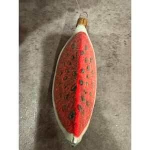 Czech Republic christmas ornament glass pink gold